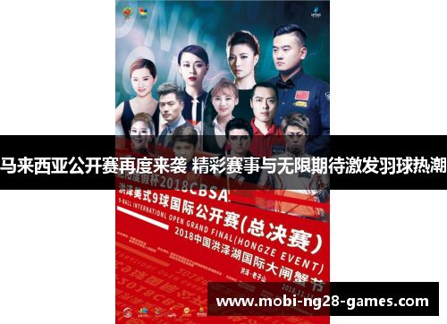 马来西亚公开赛再度来袭 精彩赛事与无限期待激发羽球热潮 马来西亚公开赛再度来袭 精彩赛事与无限期待激发羽球热潮